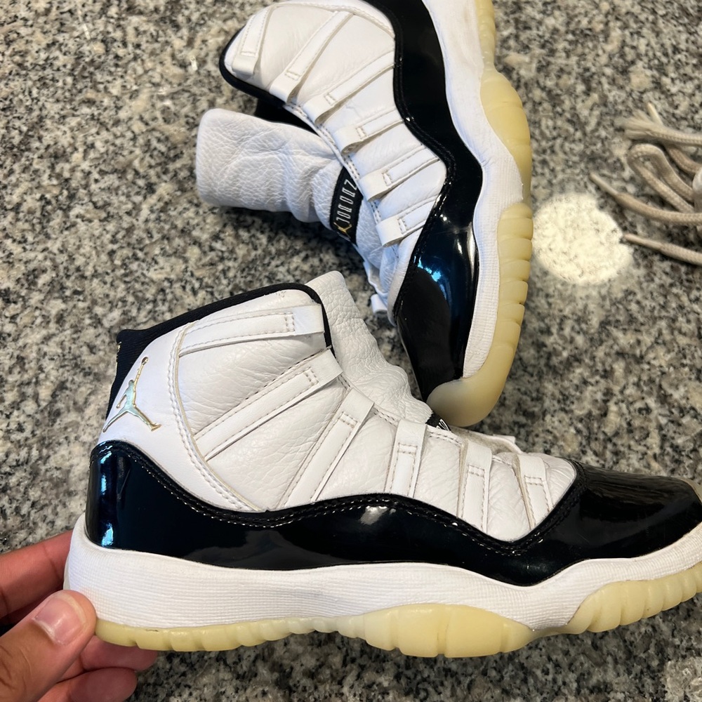 Nike Kids White and Black High-Top Sneakers